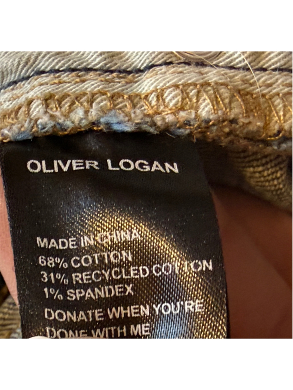 Oliver Logan Women’s High-Rise Wide-Leg Crop Raw Hem Light Wash Size 31 - Picture 6 of 9